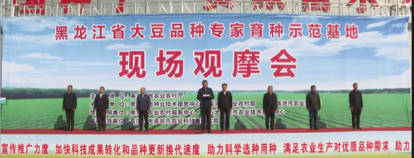  黑龙江省举办大豆品种专家育种示范基地现场观摩活动